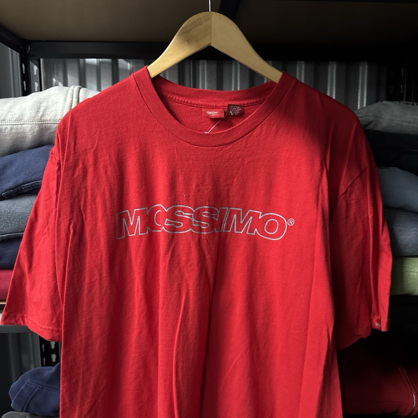 Y2K 2000s Mossimo red graphic Spellout tee size 2XL Skater