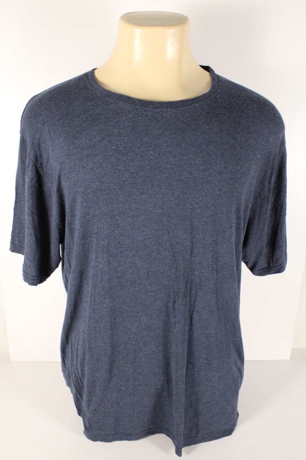 Hanes Blue T-shirt Large L Super Soft 95% Modal Viscose 5% Spandex Undershirt