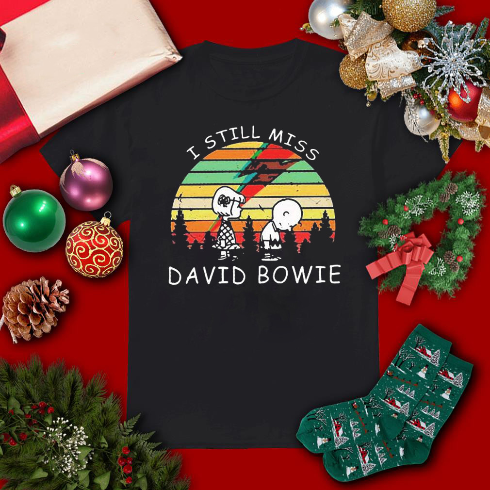 I still miss david bowie vintage retro shirt Black Unisex S-234XL NG2883