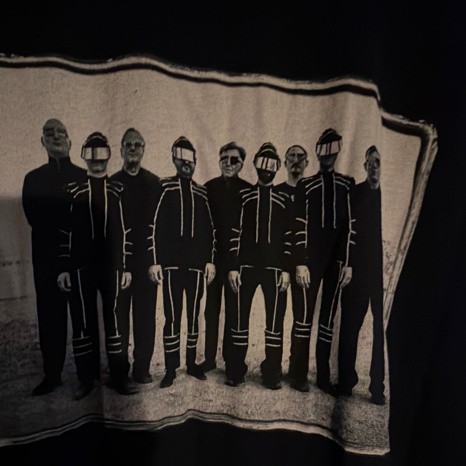 The Locust & Devo Black Graphic Crew Neck Short Sleeve T-Shirt Size L