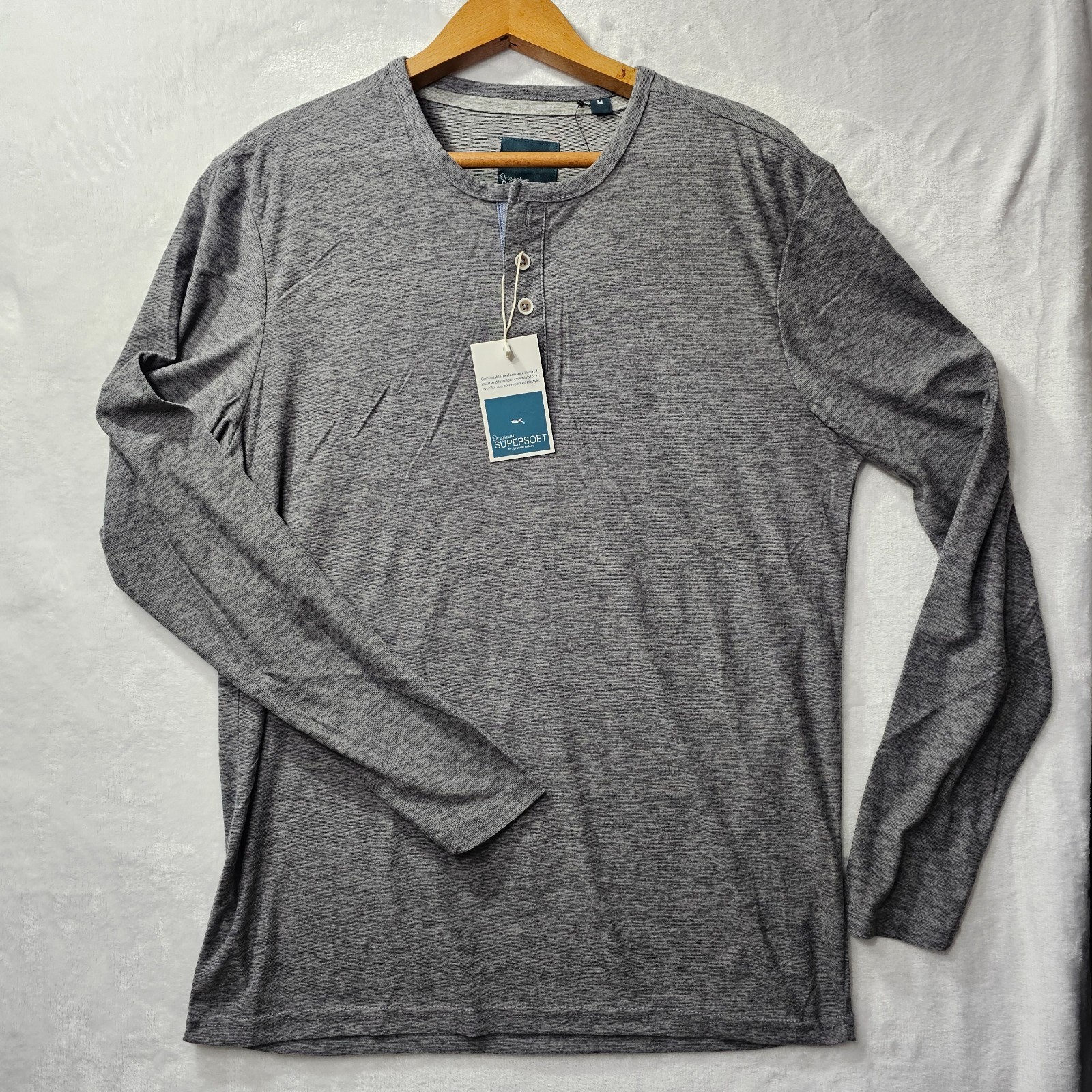 NWT ESSEX CROSSING long sleeve Henley « Super Soft » M