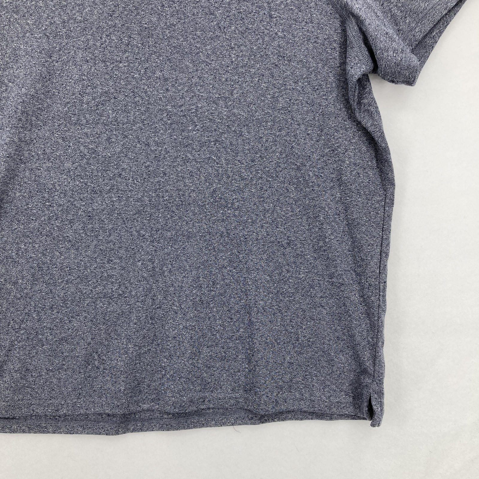 APT.9 Shirt Mens 2XL Gray Heather Premier Flex Short Sleeve Henley Tee Stretch