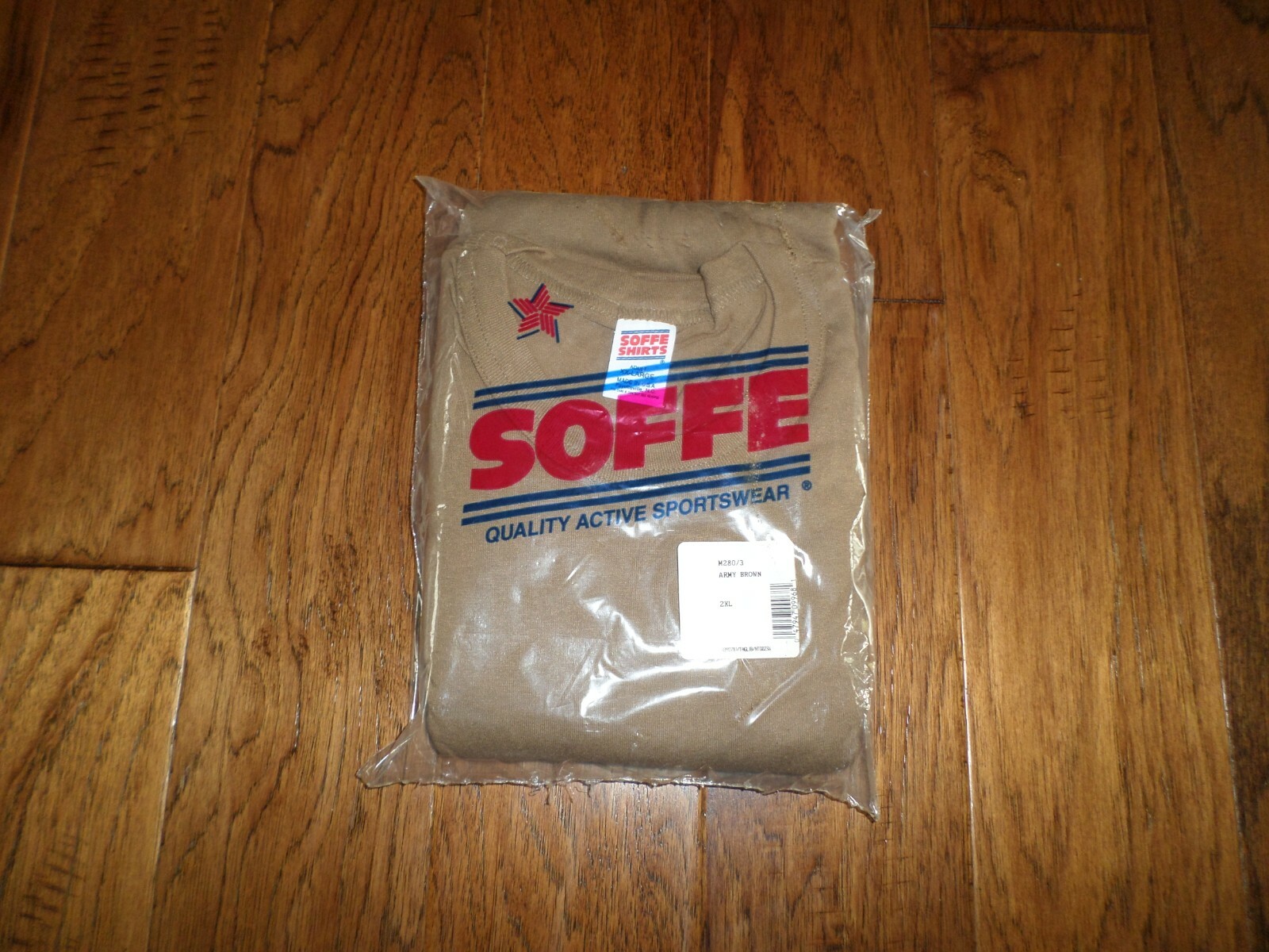 3 PACK MILITARY BROWN UNDER SHIRTS XX-LARGE T-SHIRTS NEW IN BAGS USA MADE SOFFE