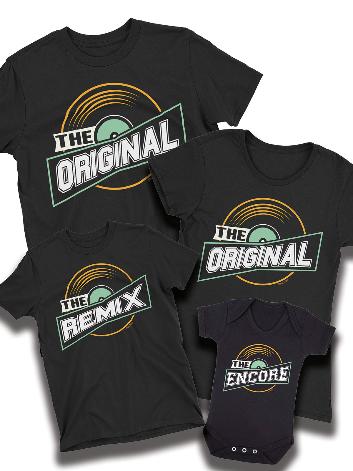 Original Remix Encore Music Matching T-Shirt Dad Mum Son Daughter Baby