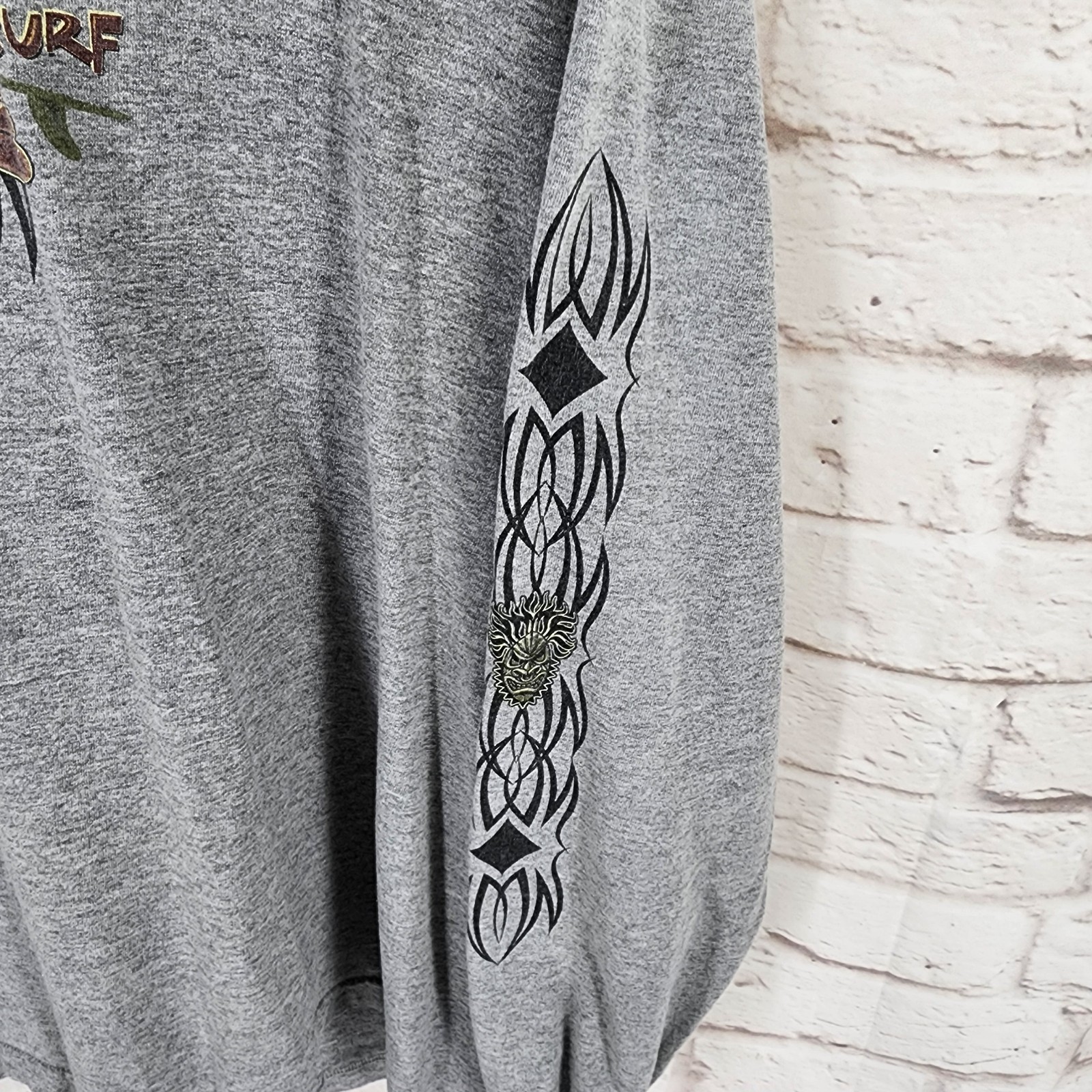 Y2K No Boundaries Men T Shirt Tribal Skater Grunge Snowboard Medium Oversized