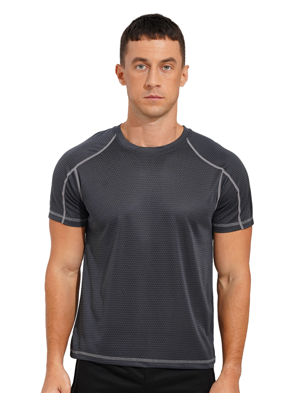 Men&rsquo;s Quick Dry Rash Guard Swim Shirt Sun Protection UPF 50+ T-Shirt Running Top