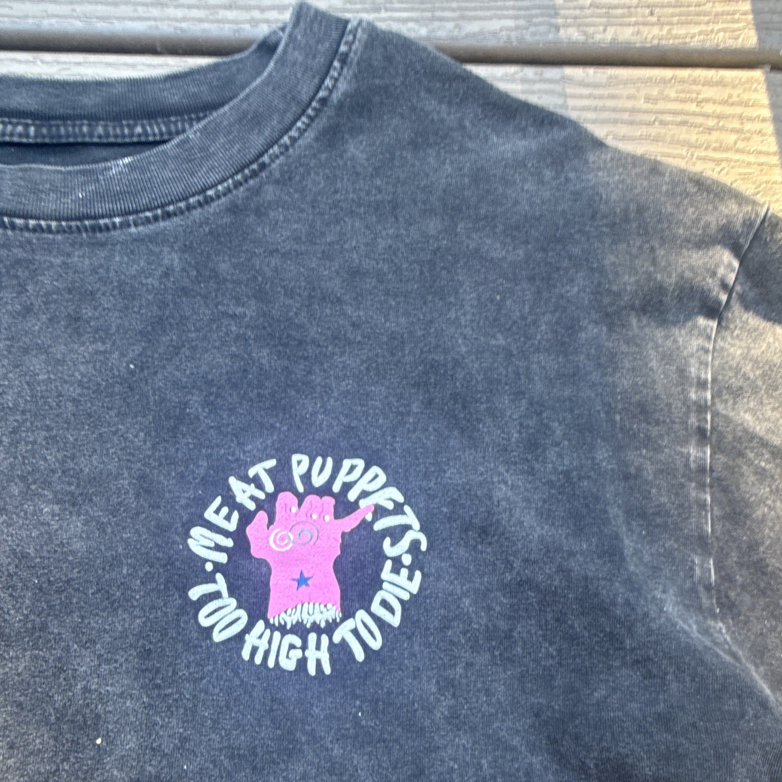 Gallery Dept. Too High To Die Black Graphic Puppet Tee Crew Neck Cotton M