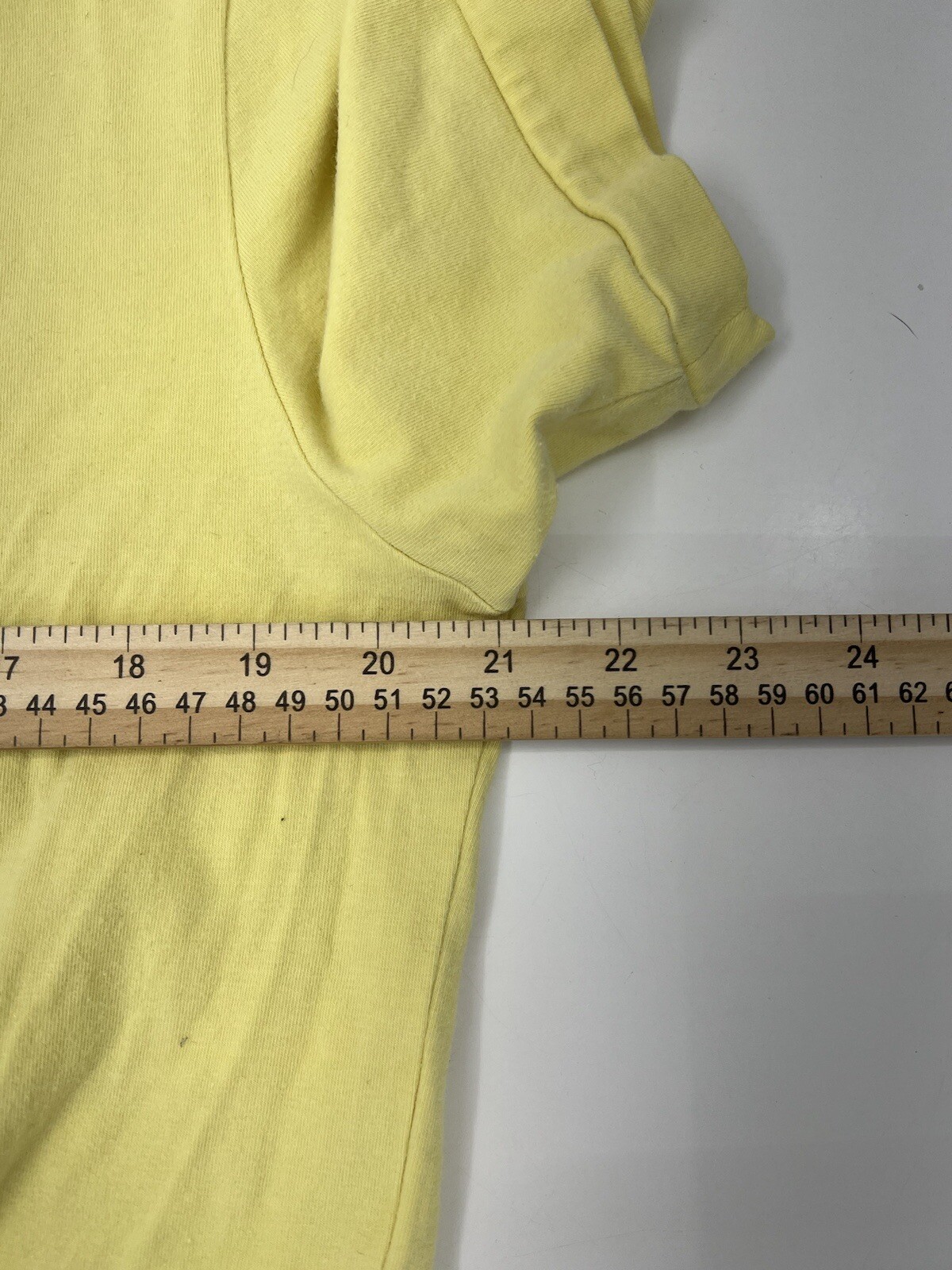 Mens Express Shirt Size Large Solid Yellow Short Sleeve Polo