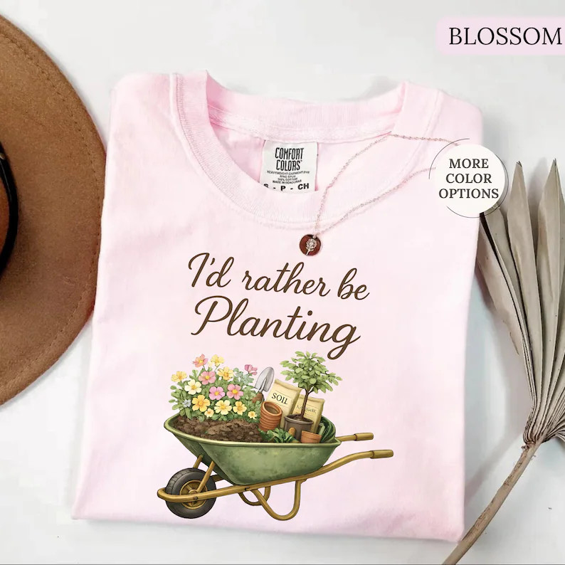 Comfort T-Shirt Plant Lover Garden Nature Soft Relaxed Fit