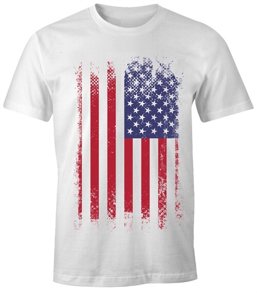 Men&rsquo;s T-Shirt – America Flag USA – Comfort Fit MoonWorks®