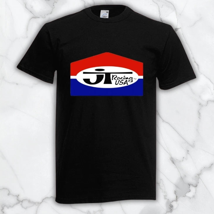 JT Racing USA Men&rsquo;s Black Graphic T Shirt Freeships