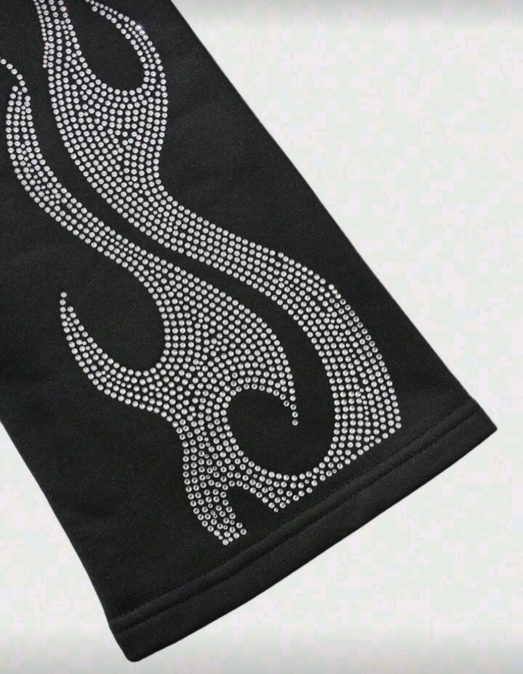 New Men Luxury Diamond Rhinestones Black Long T-Shirt High Quality