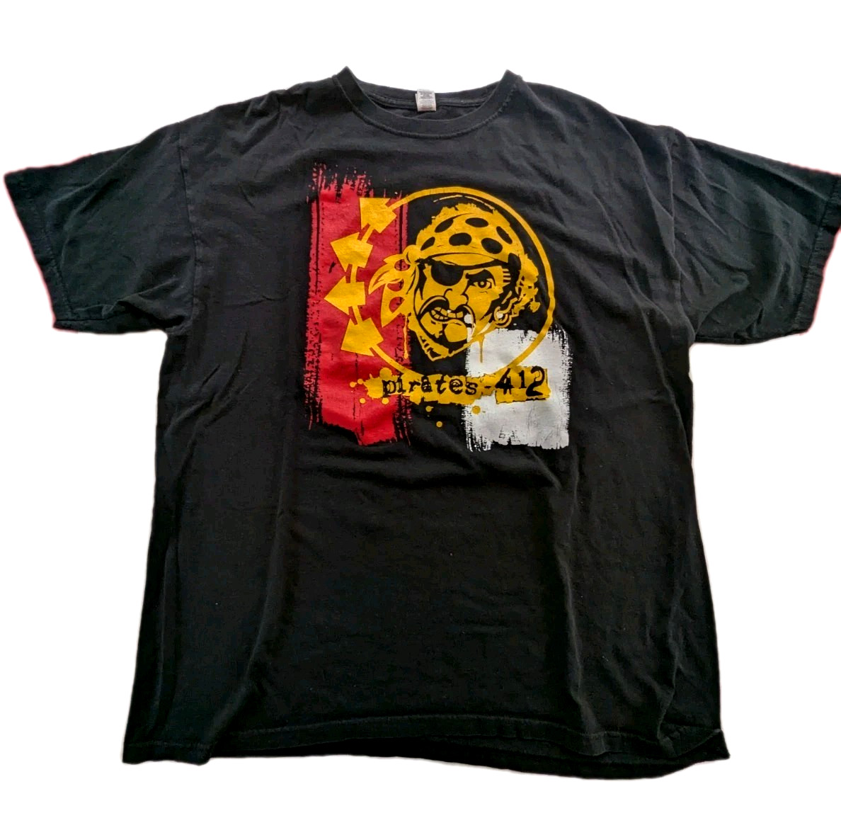 Pittsburgh Pirates Black M & O Gold PNC Park Tour Short Sleeve T- Shirt Mens XL