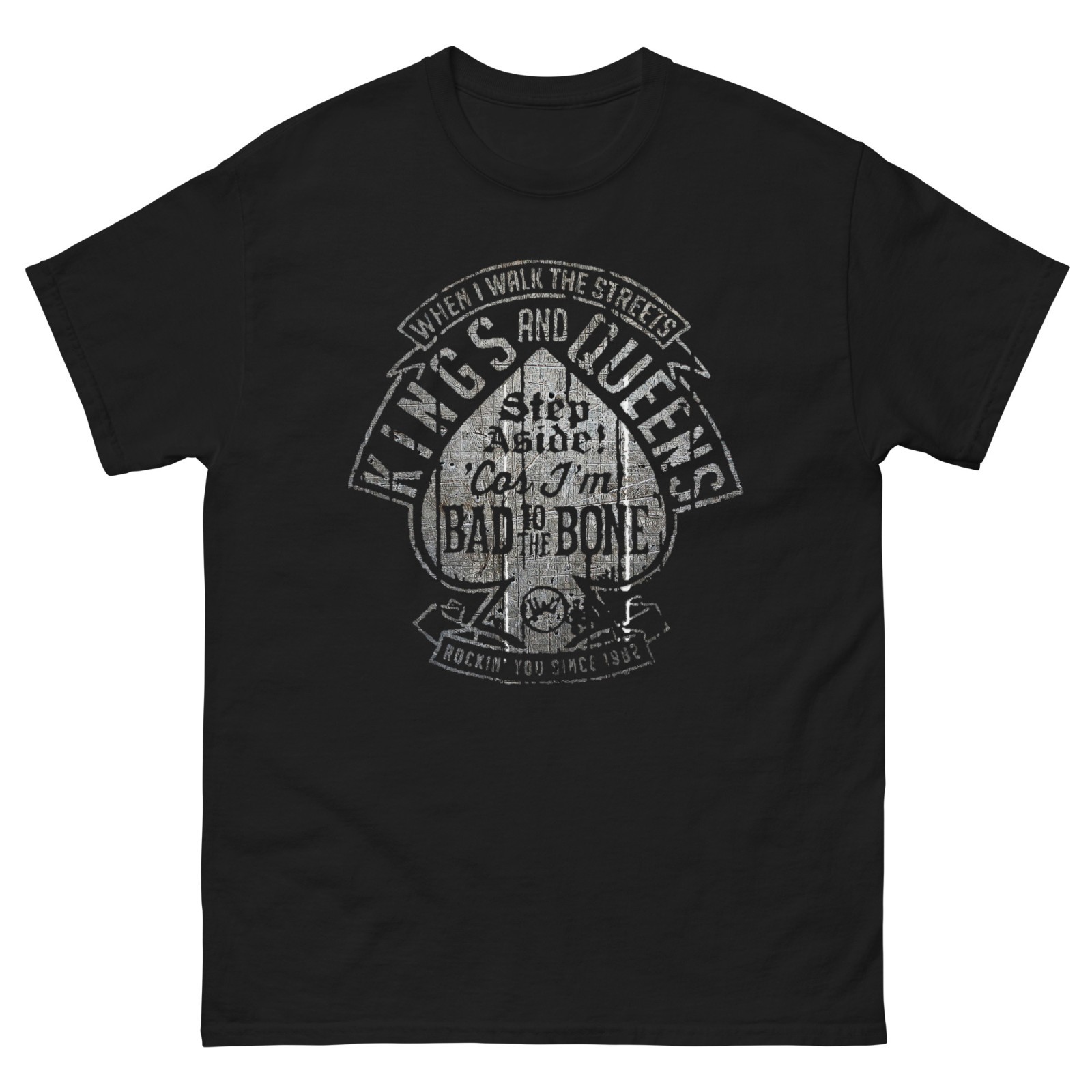 New Mens T-Shirt Trendy Streetwear White Black S, M, L, XL, 2XL, 3XL, 4XL, 5XL