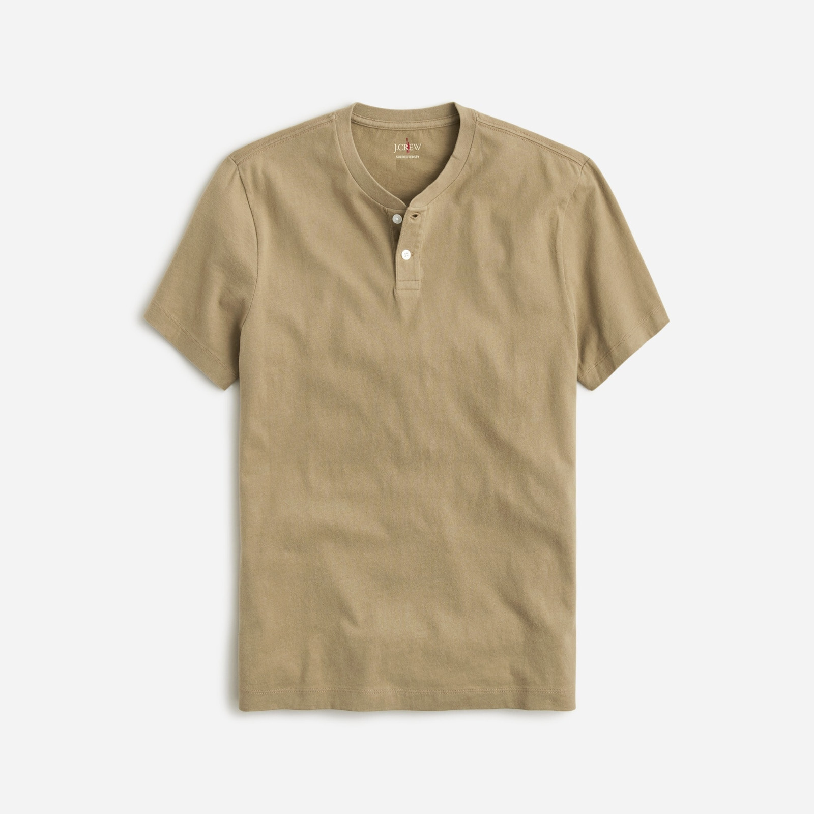 J. Crew Super Soft 100% Sueded Cotton Men’s Short-Sleeve Slim Henley Shirt NEW L