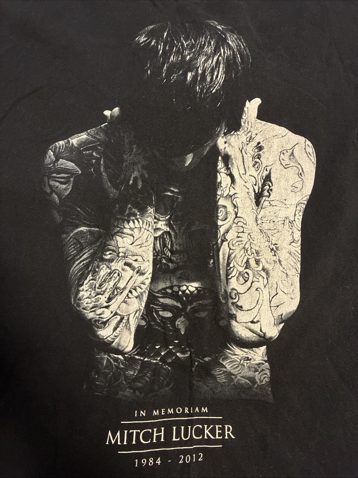 Suicide Silence Mitch Lucker In Memoriam T-Shirt (Unisex L/Black) READ DESC.