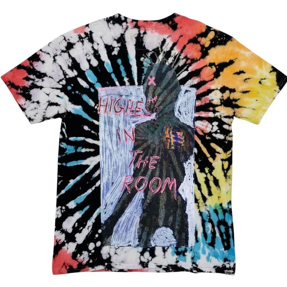 Travis Scott Cactus Jack Highest In The Room Tie Dye T-Shirt Men&rsquo;s Size Small