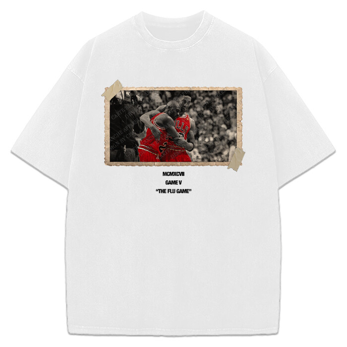 The Flu Game T-Shirt Iconic Michael Jordan & Scottie Pippen Moment Tee