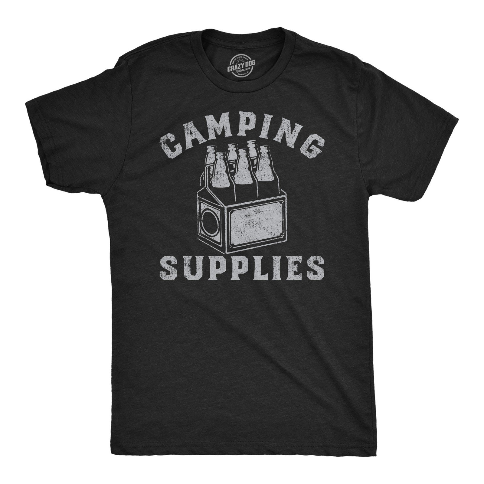 Mens Funny T Shirts Camping Supplies Sarcastic Drinking Graphic Novelty Tee for