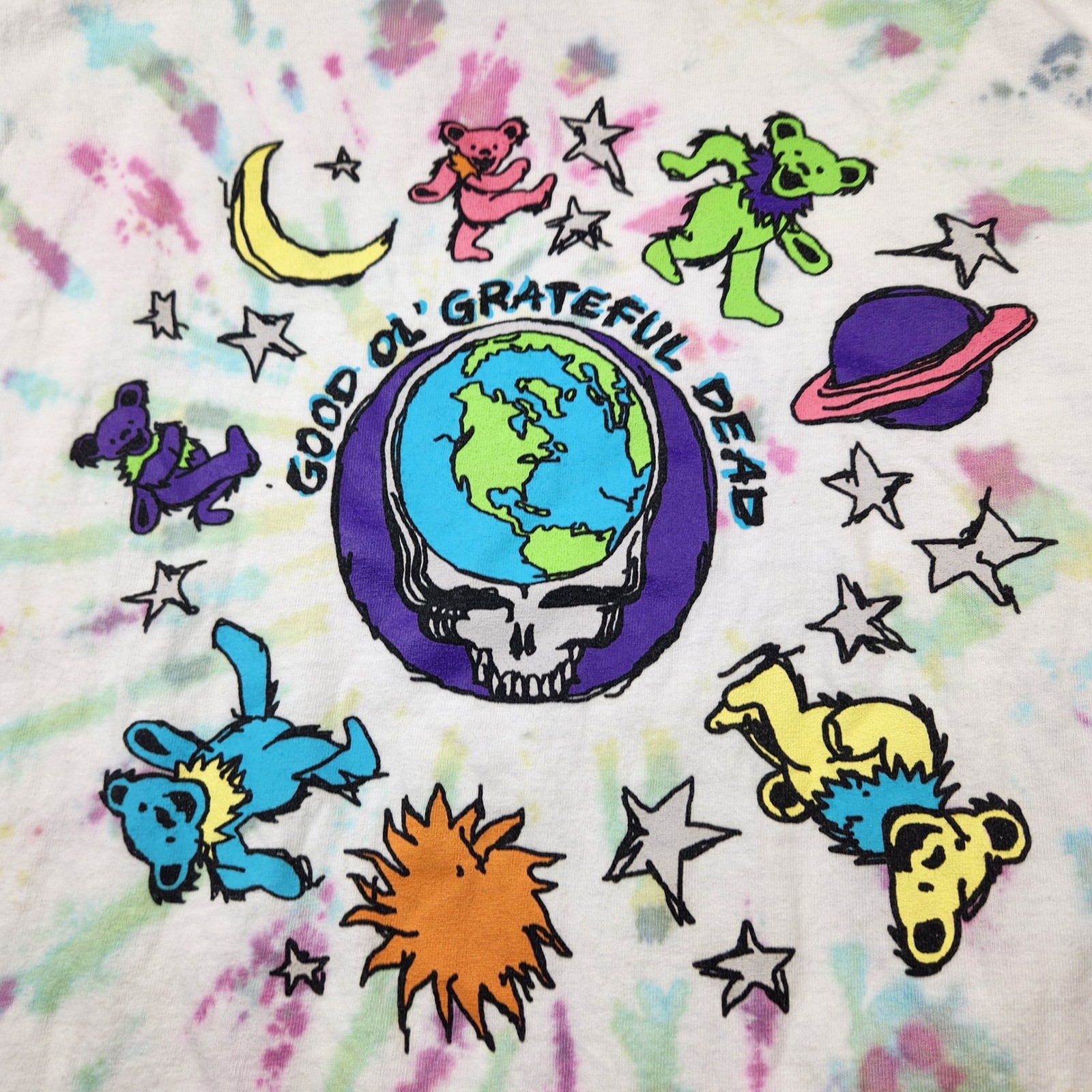 Grateful Dead Ripple Junction Tie Dye T-Shirt Mens Medium Dancing Bears 2021