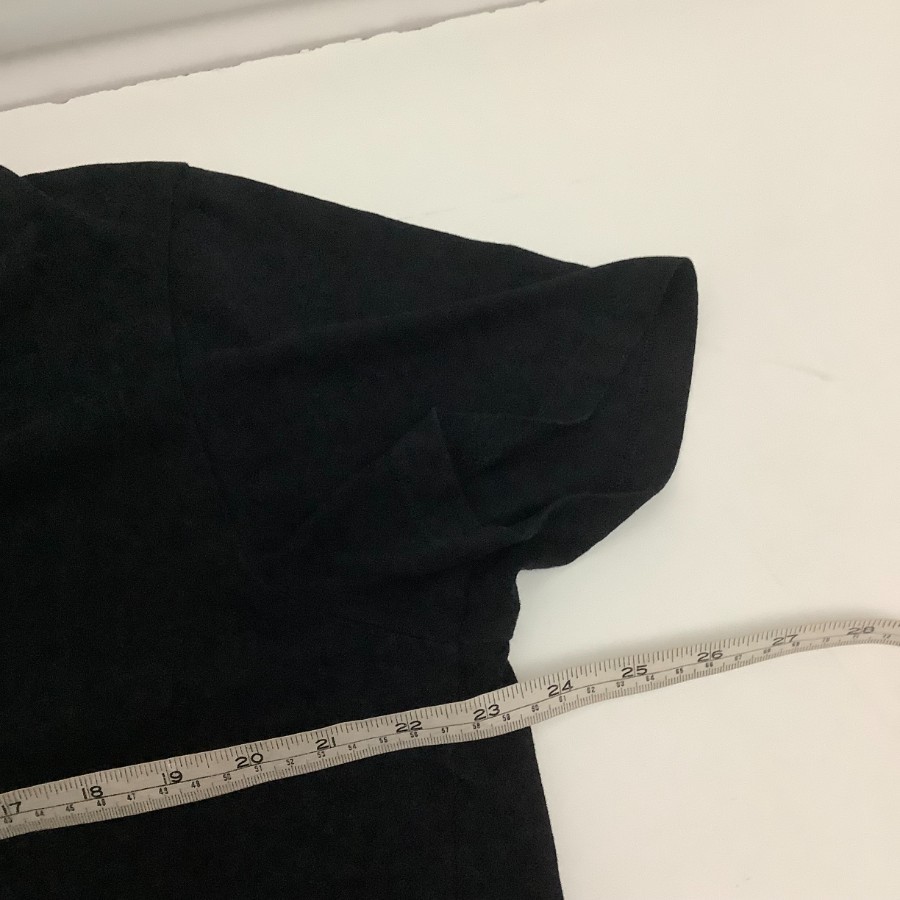 F&F Black T-Shirt XL 100% Cotton Crew Neck Short Sleeve 29in Length 23.5in Pit
