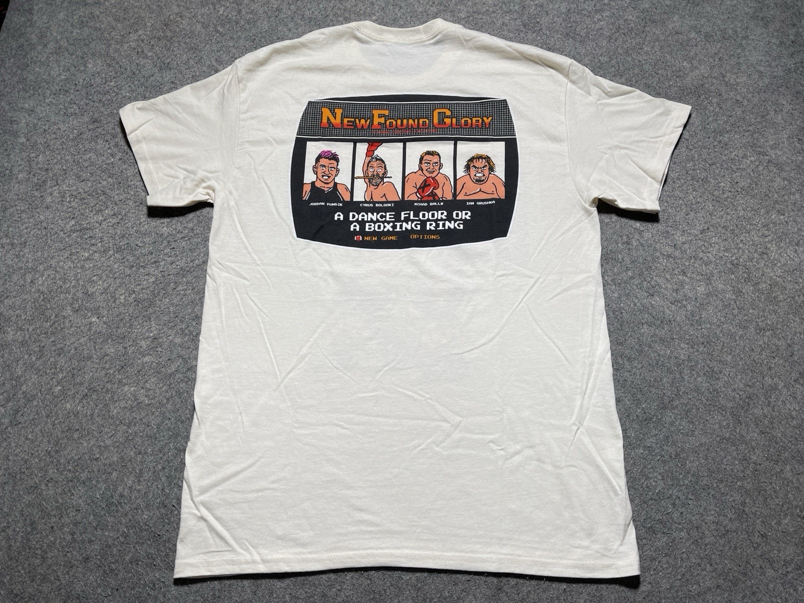 NFG New Found Glory Concert Tour Shirt Dance Floor or Boxing Ring Punch Out Med
