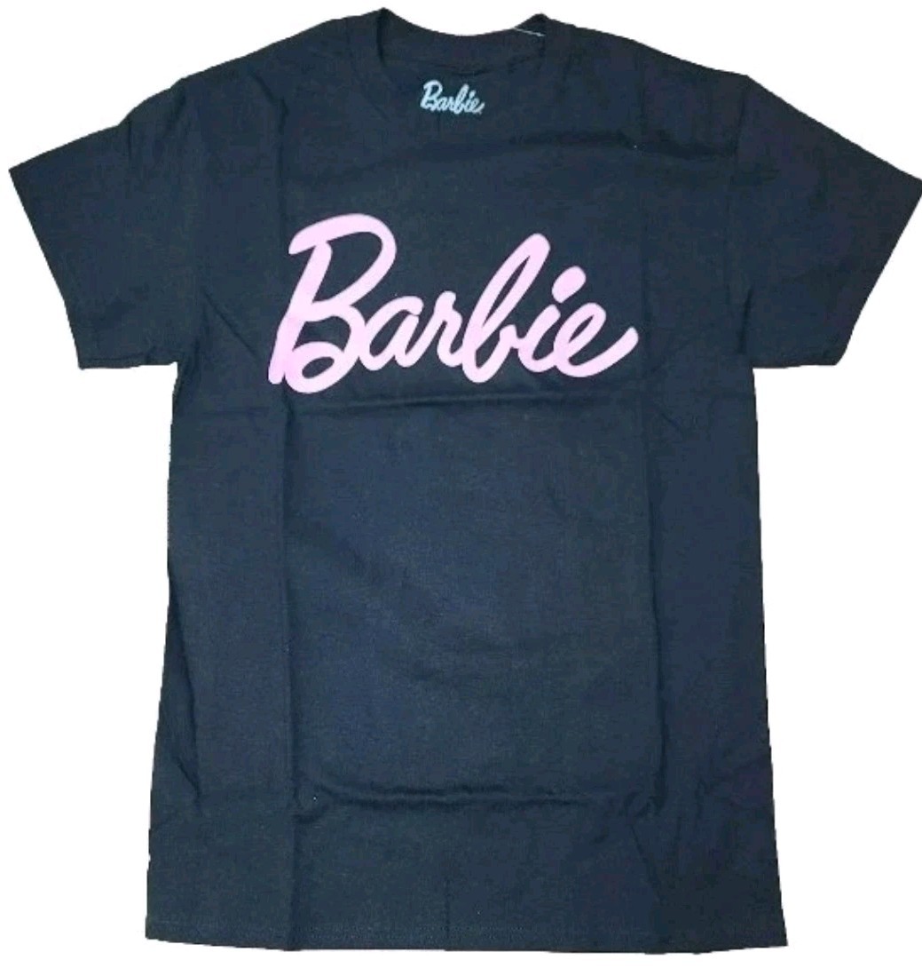 Barbie T-Shirt Mens Movie Black Dolls Tee, XL New Official Extra Large