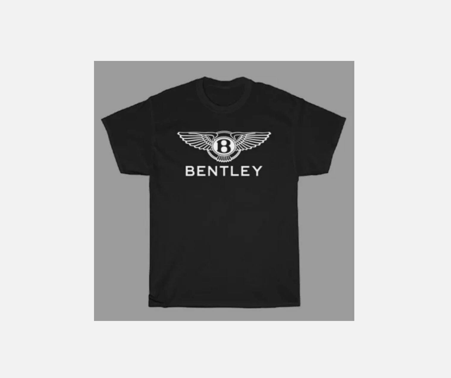 Bentley Car Logo Men&rsquo;s Black T-Shirt Size S to 5XL