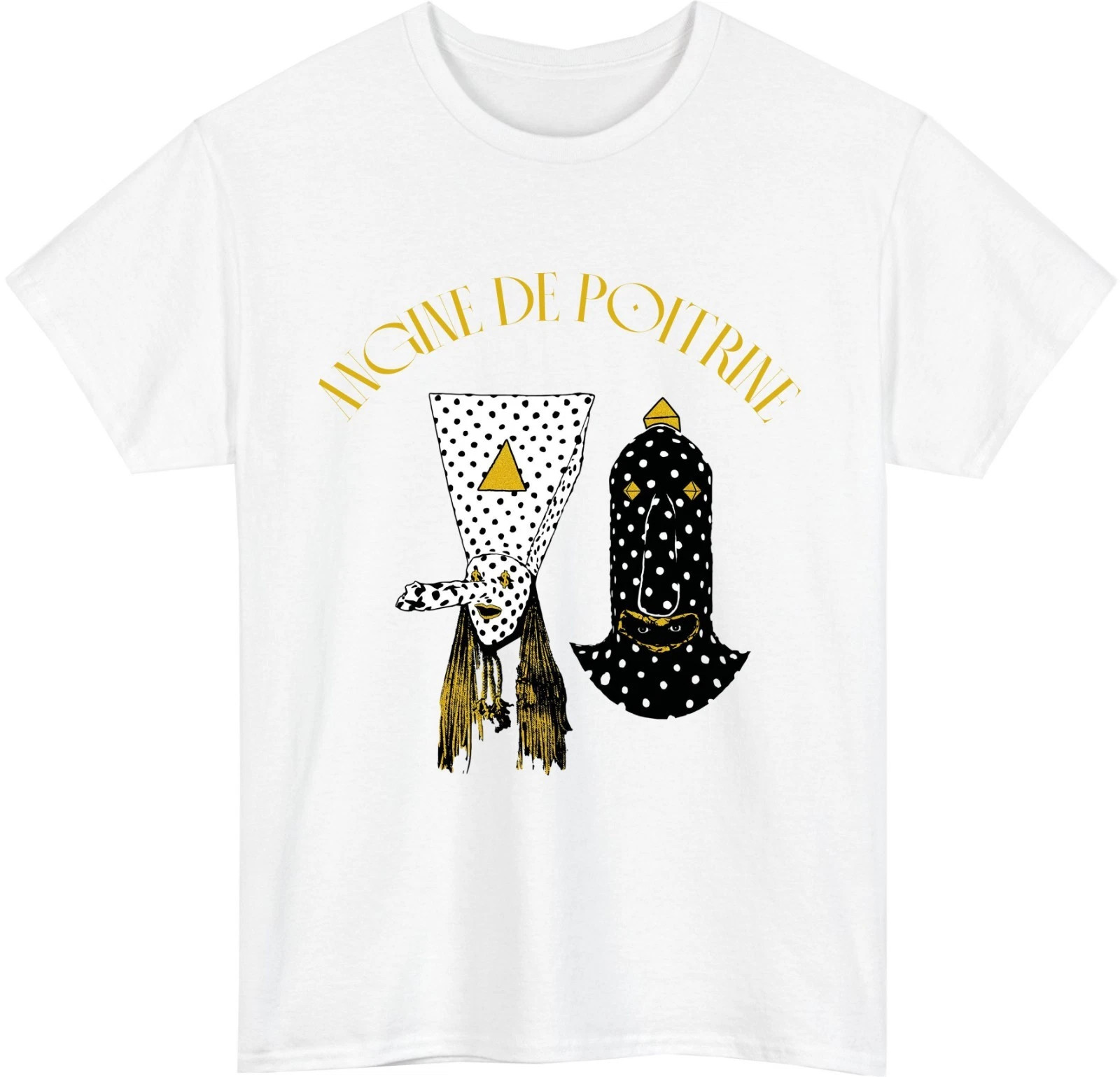 Ancine De Poitrine Abstract Art T-Shirt – Geometric Polka Dot Graphic Tee