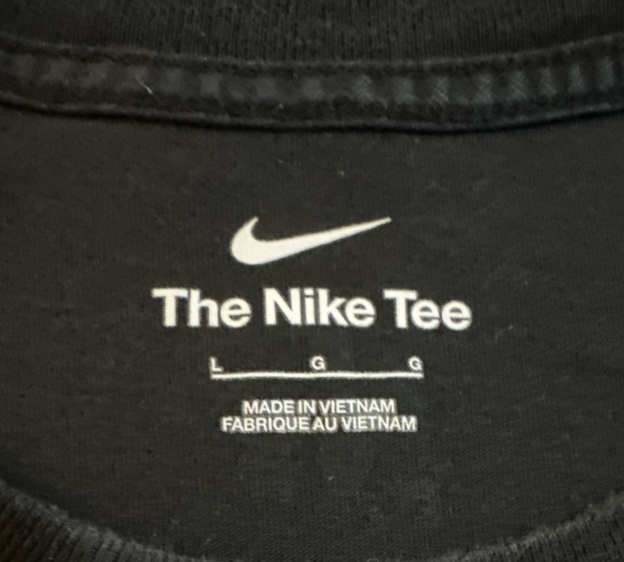 Nike Tiger Woods Frank Golf Tee DR7721-010 Black Size L Authentic Logo T-Shirt