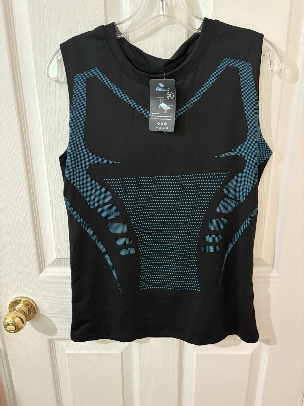 Coolmax men&rsquo;s athletic body-shaping compression tank top. NWT