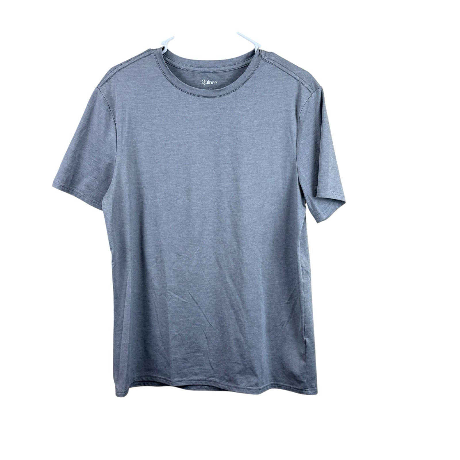 Quince Mens Flowknit Performance Short Sleeve T-Shirt Size S Gray