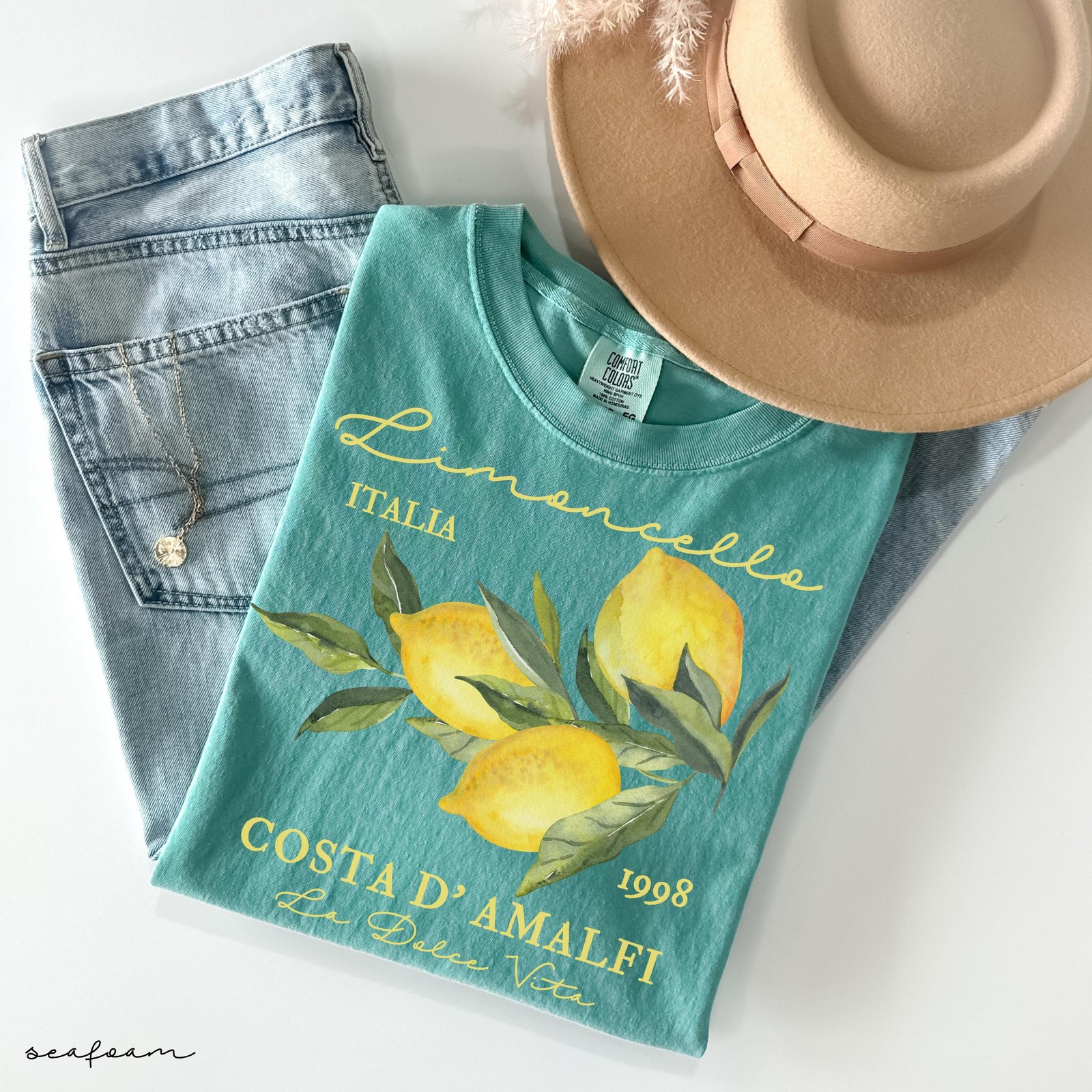 Comfort Colors® Retro Limoncello La Dolce Vita Tee, Lemon Shirt, Italy T-shirt,