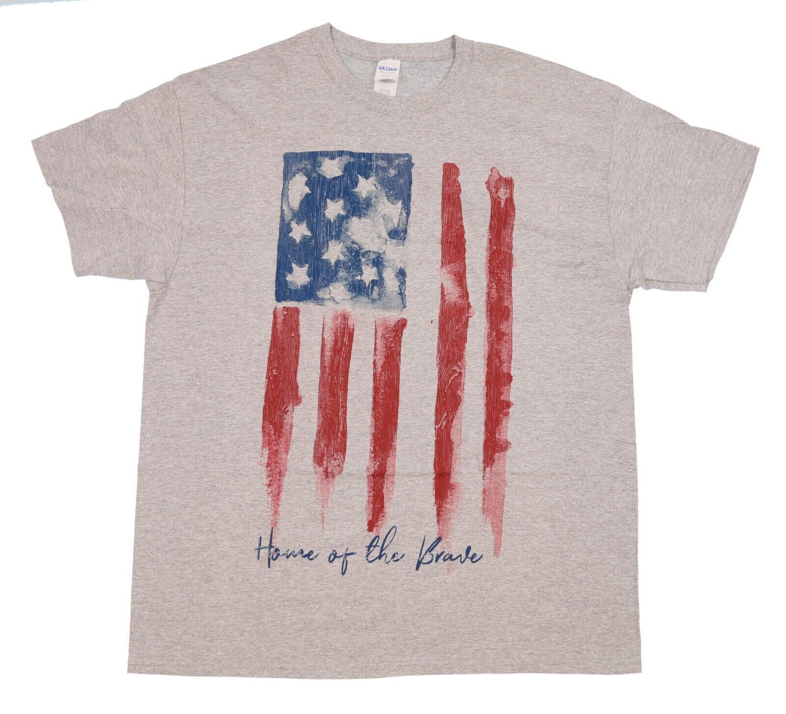 Home Of The Brave American Flag T-Shirt Size XL