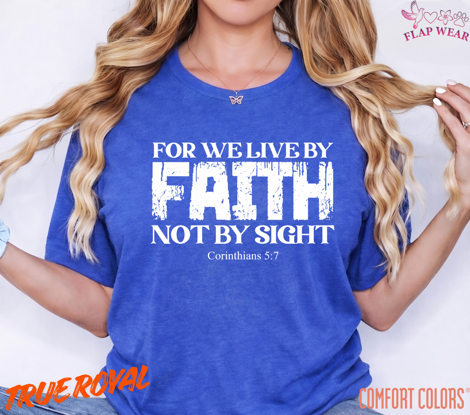 Unisex For We Live By Faith T-Shirt, Men T shirt,Women T shirt Gift ReligionTop
