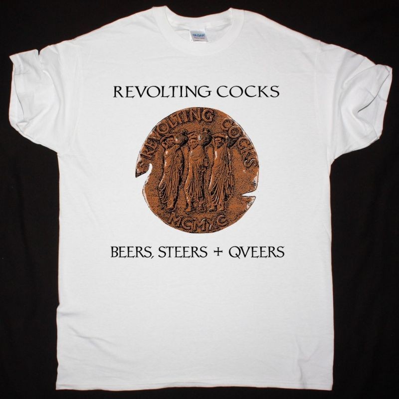 Revolting Cocks Beers Steers Queers Band T-Shirt Industrial Tee