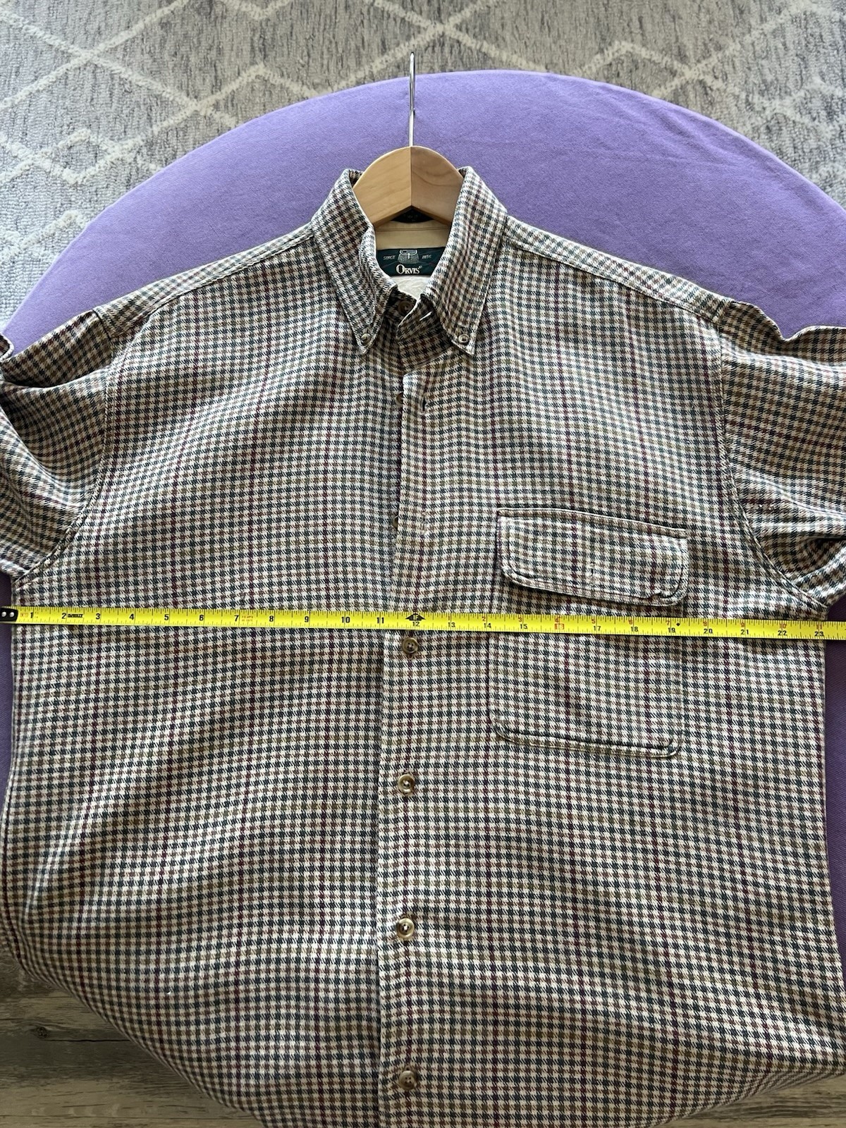 Orvis Plaid Grandpacore Mens M Quiet Luxury Dark Academia Heritage Prep Classic