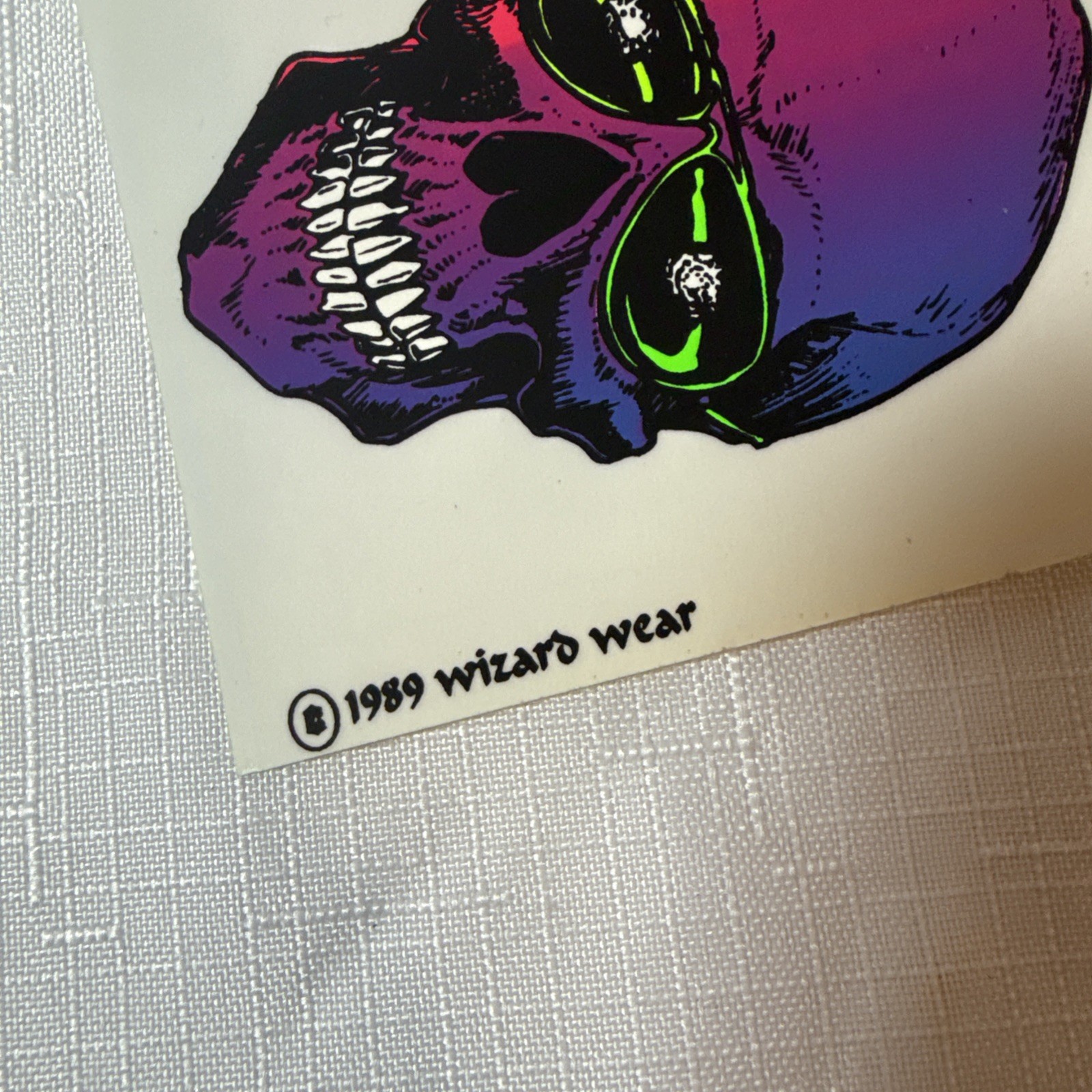 Vintage Rare 1989 Wizard Wear Stickers! New Old Stock! Come With 2 Stickers