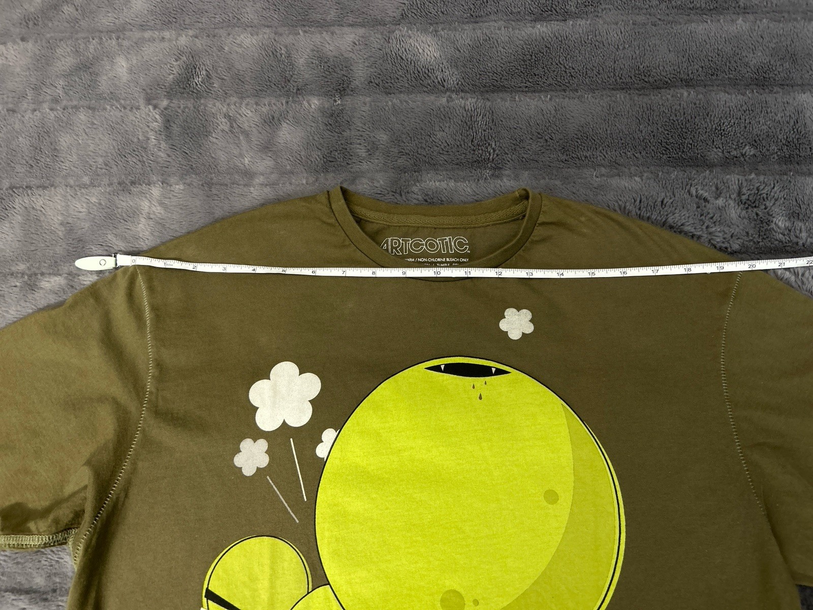 Artcotic x Dalek Space Monkey Graphic Tee Shirt Olive Green Men&rsquo;s Large L
