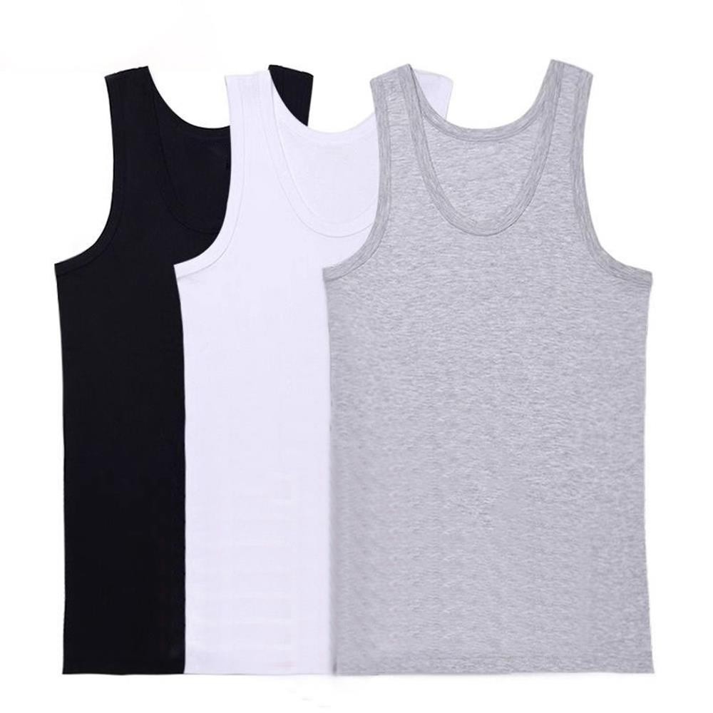Men&rsquo;s tank top pure cotton armpit shirt vest muscle shirt basic