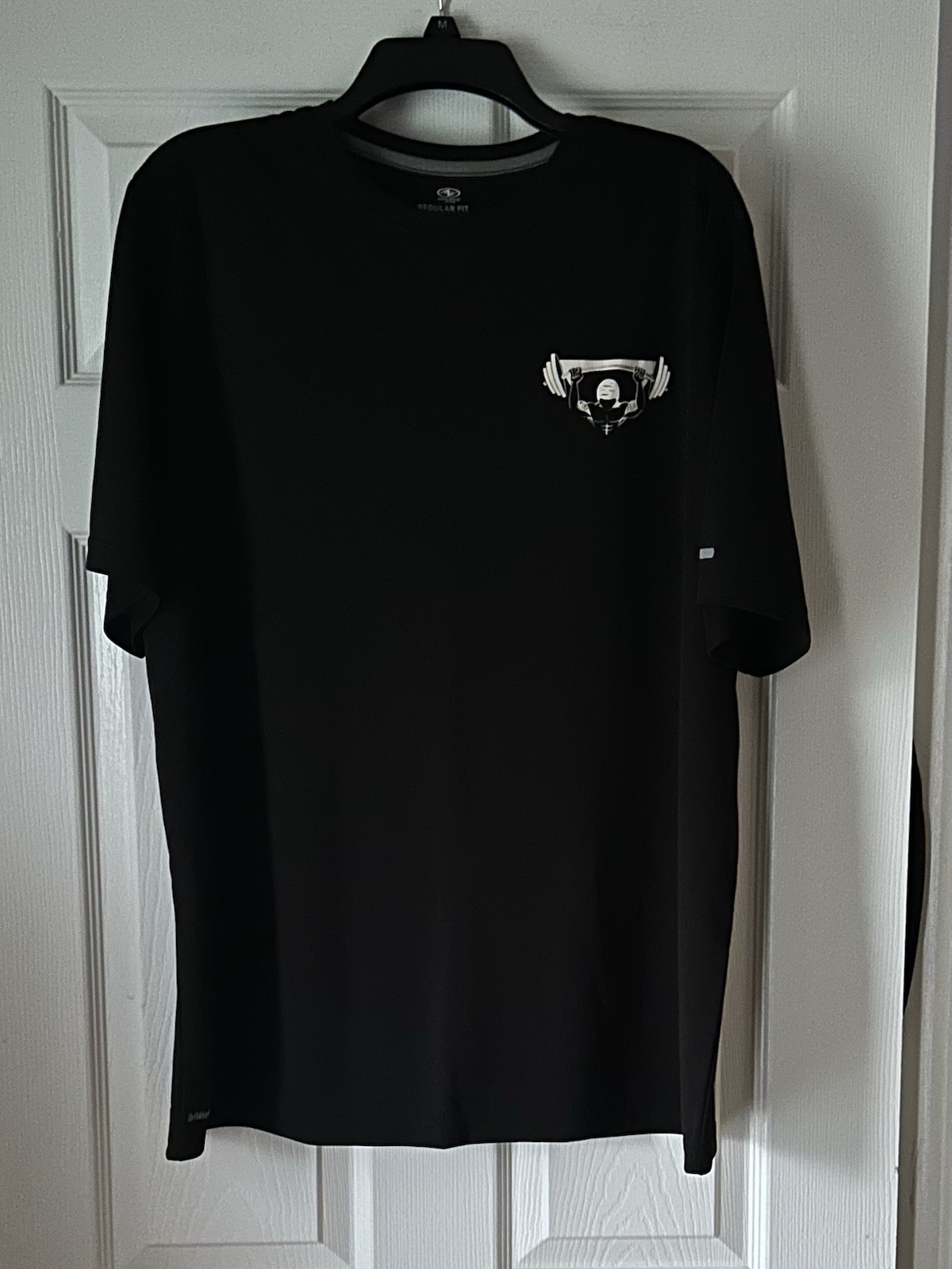 C9 Athletic Works Men’s Quick Dry Regular Fit Crewneck Tee Black XL Weightlifter