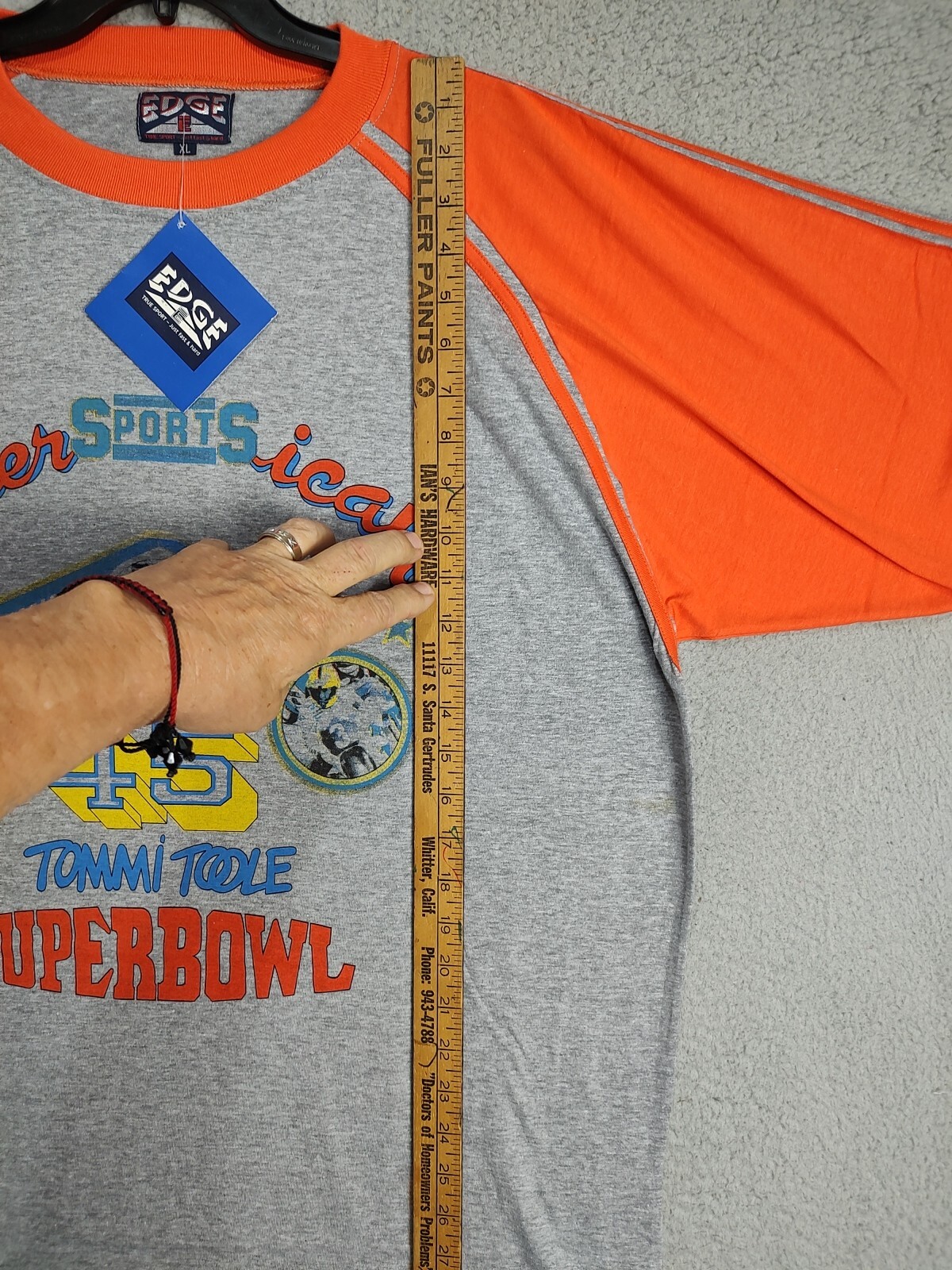 American Sports Short Adult Extra Large Gray Orange Super Bowl 45 Active Mens