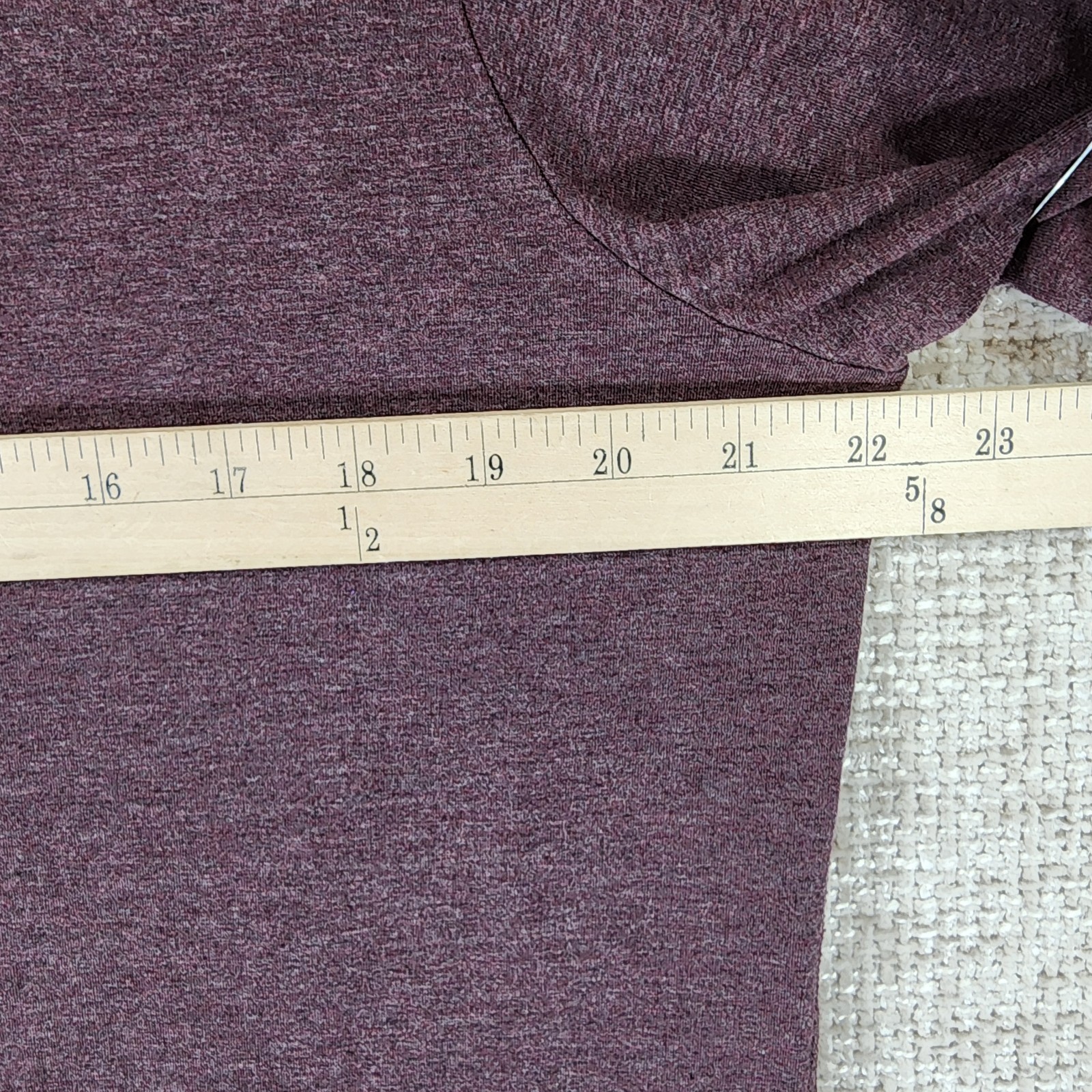 Public Rec Go To V Neck T Shirt Mens L Purple Performance Pima Cotton Athletic