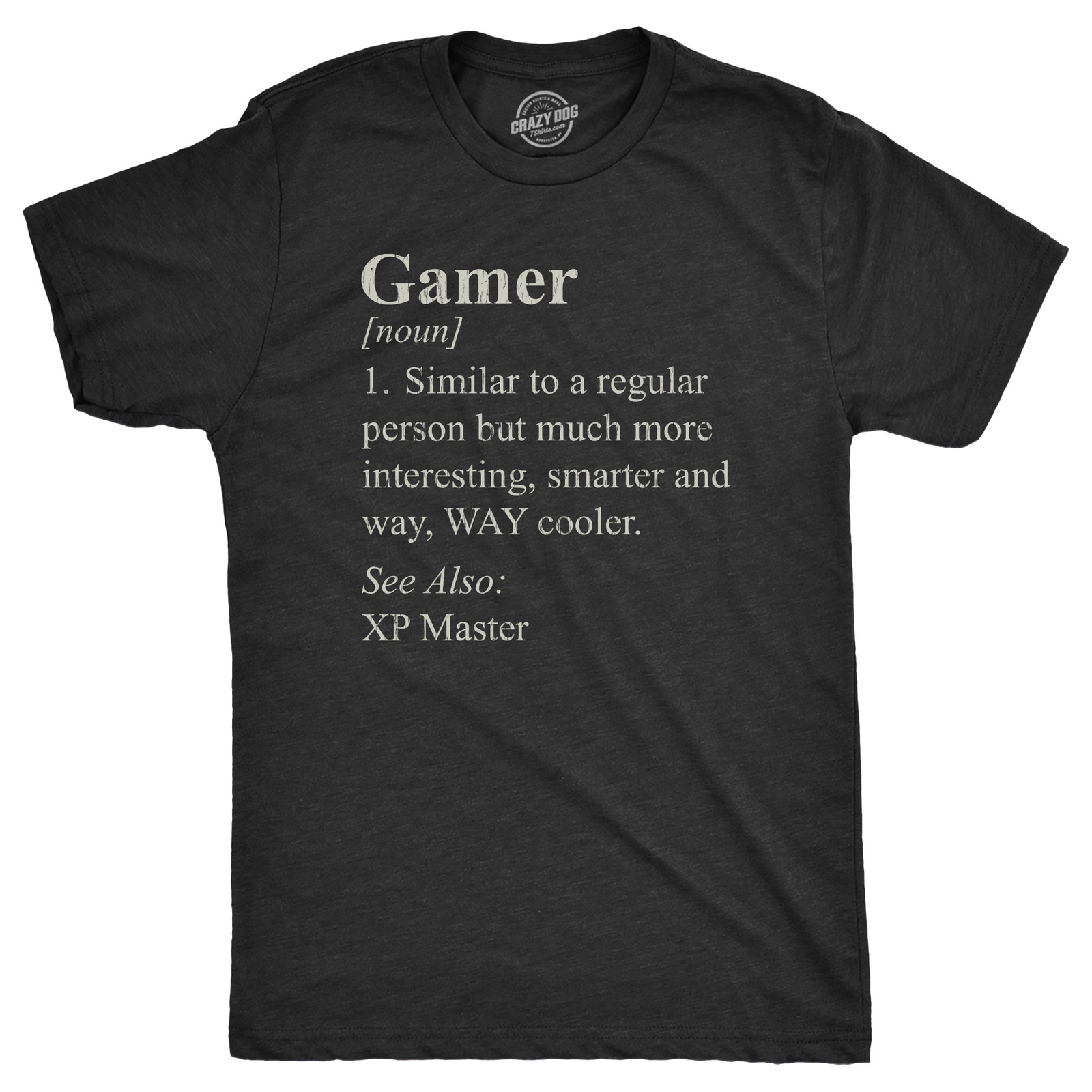 Mens Gamer Definition T Shirt Funny Video Games Lover Joke Tee for Guys