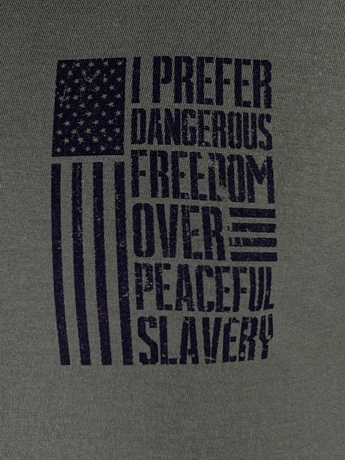 Howitzer Style Men&rsquo;s T-Shirt Freedom Over Military Grunt MFG