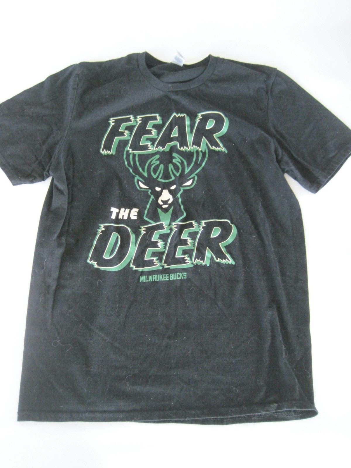 Men&rsquo;s Small Fear The Deer Milwaukee Bucks T Shirt EUC