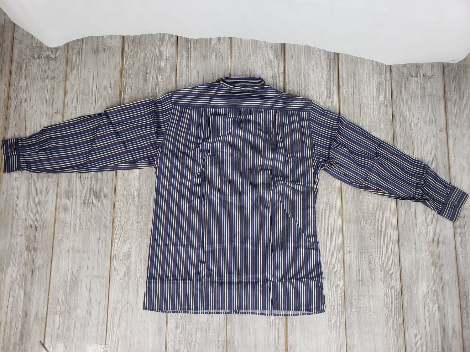 Ermenegildo Zegna Classic Fit Men&rsquo;s Dress Shirt L Multicolor Single Chest Pocket