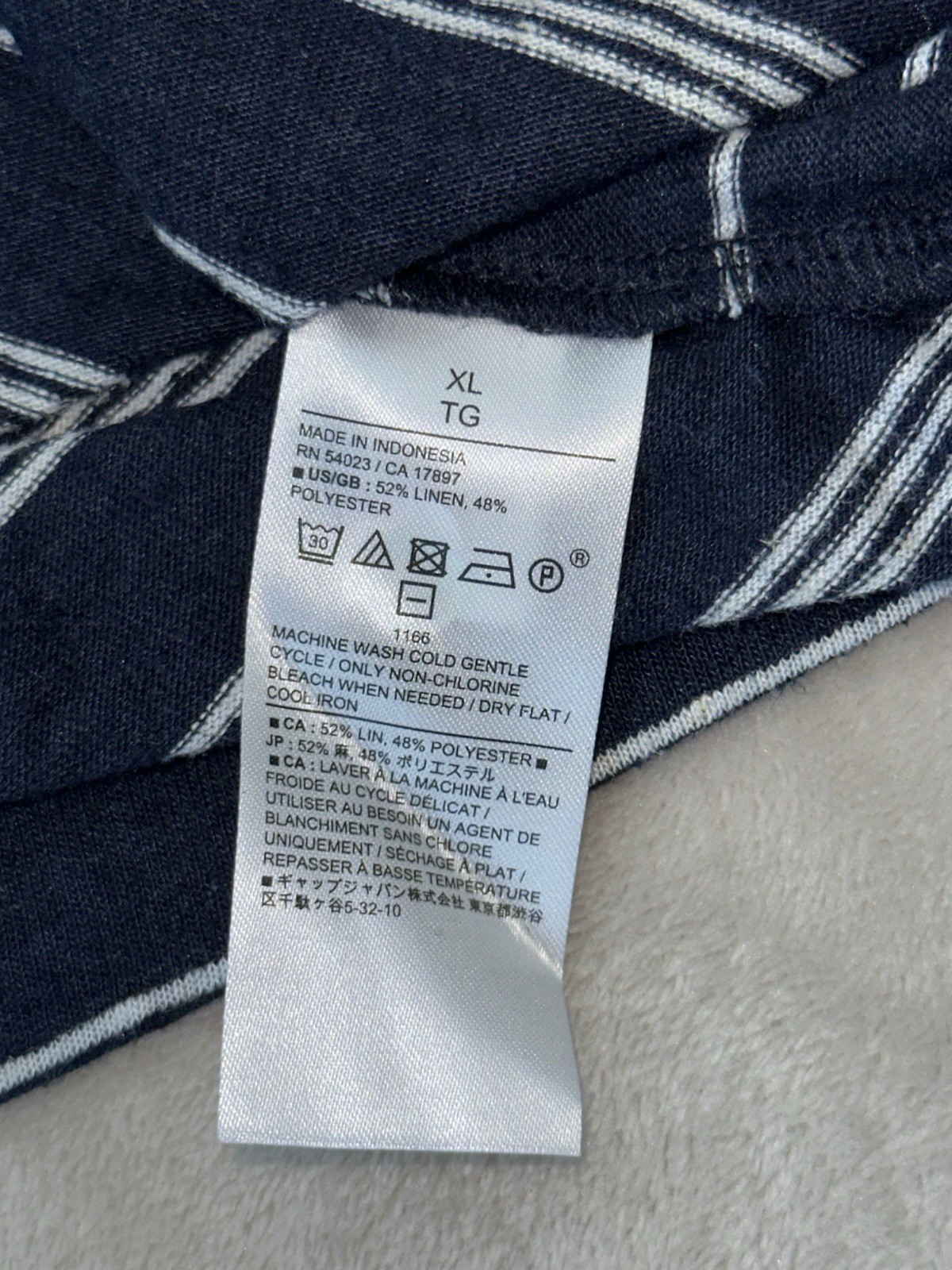 Banana Republic Men&rsquo;s Linen Blend T-Shirt Short Sleeve Blue Size XL *BRAND NEW*