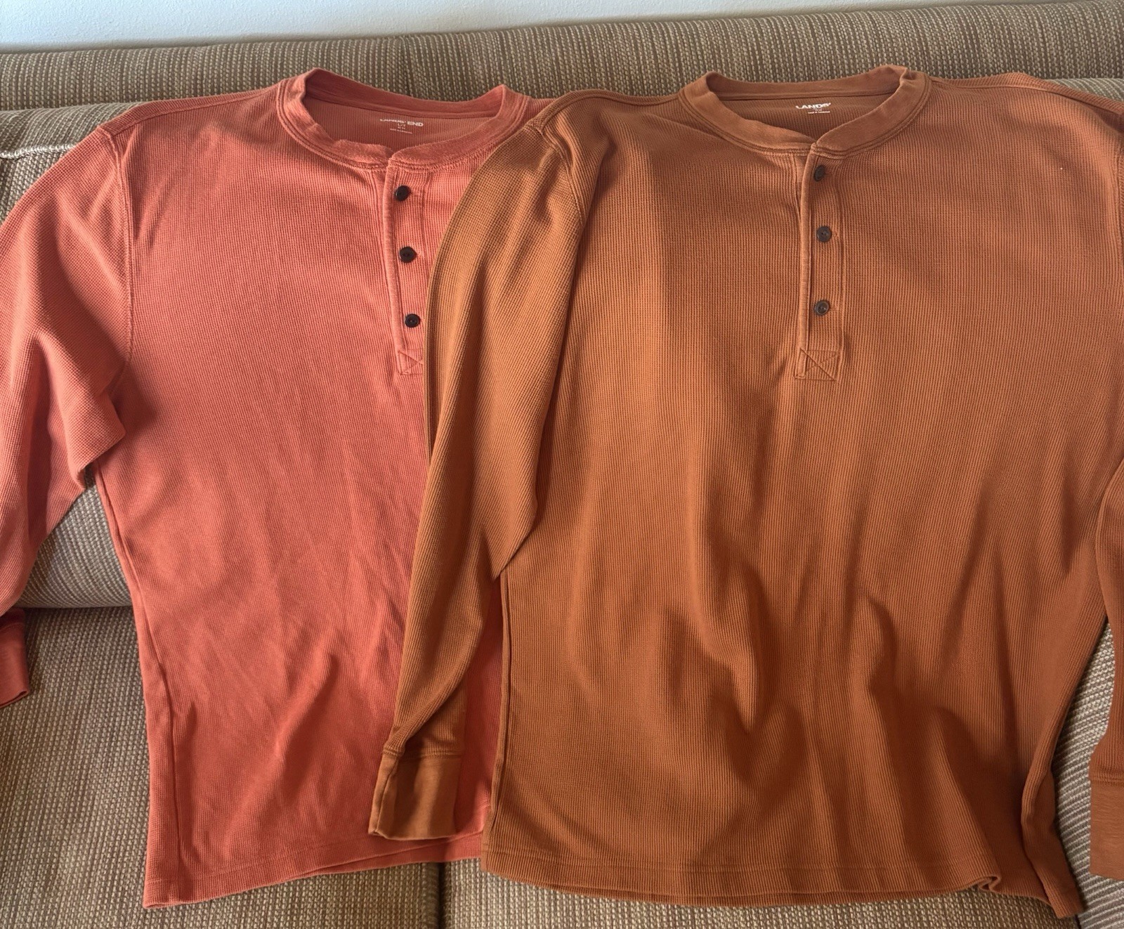 Lands’ End Henleys (NEW/NEVER WORN) L/T + XL/T
