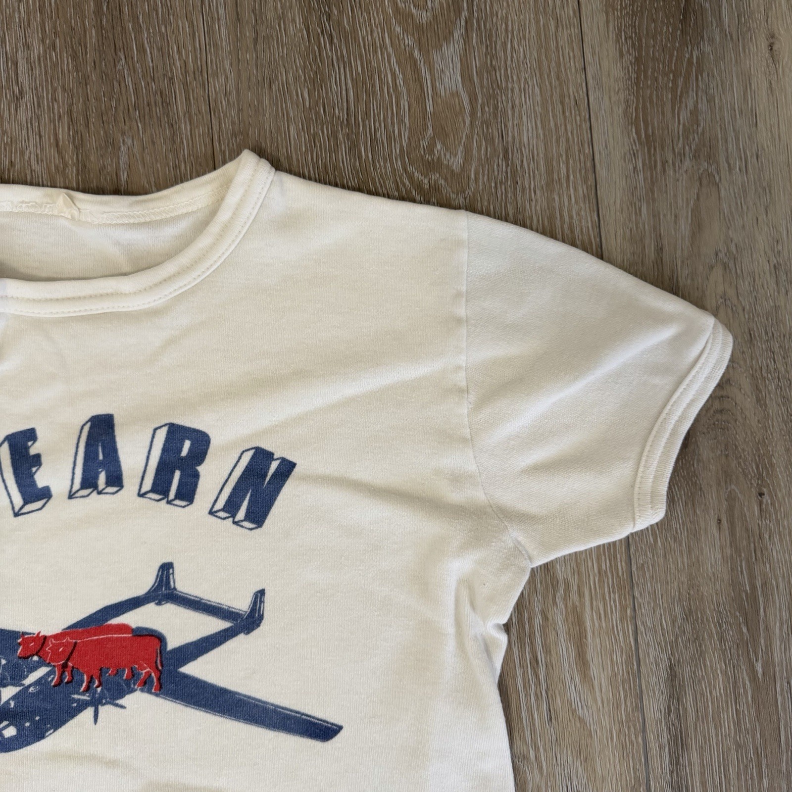 Vintage 60s Bearn Transport Squadron Shirt Mens Xsmall French Military Air Force